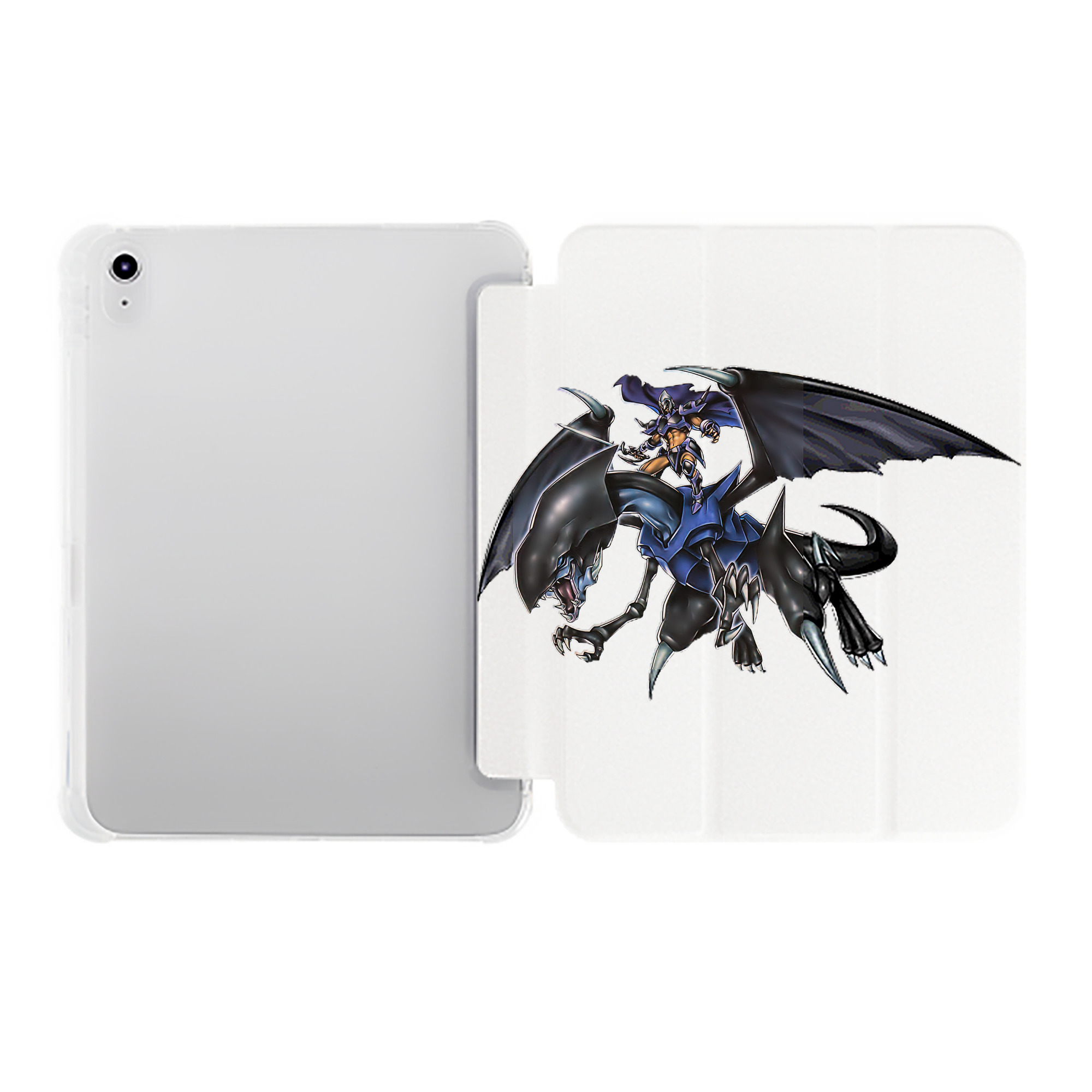 （画像用） 遊☆戯☆王 Yu-Gi-Oh! IPad ケース ペン収納付き 三つ折りスタンド PUレザー×シリコン 対応機種9.5/10.5/10.9インチ